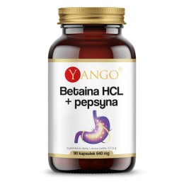 YANGO Betaina HCL + pepsyna  (90 kap)(data do 30.06.2026)