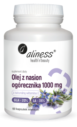 Aliness Olej z nasion ogórecznika 1000 mg(60 kap)