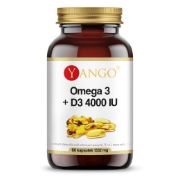 YANGO Omega 3 + D3 4000 IU (60 kap)