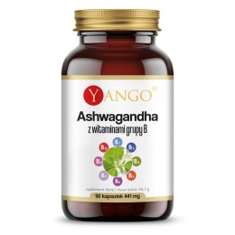 YANGO Ashwagandha z witaminami grupy B (90 kap)