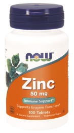 NOW Foods Zinc - cynk glukonian 50 mg (100 tab)