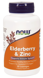NOW Foods Elderberry – Bez czarny i cynk ( 30 kap żelowe )