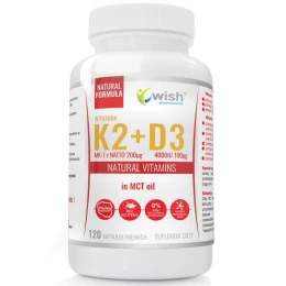WISH WITAMINA K2 200µg + D3 4000IU (120 kap)