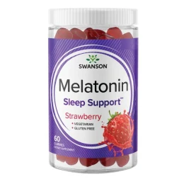 Swanson Melatonina 2,5 mg  Truskawka (60 żelek)