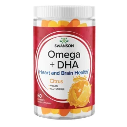 Swanson  Omega +DHA   Cytrusowe (60 żelek)