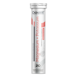 OstroVit Magnez + Potas 20 tabletek musujących smak grejpfrutowy