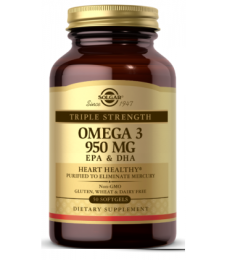 Solgar Omega-3 EPA/DHA  potrójna siła (50 kap)