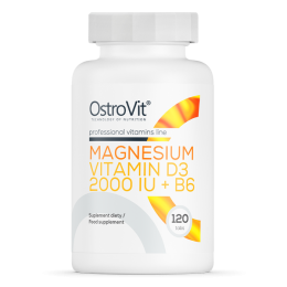 OstroVit Magnez + Witamina D3 2000 IU + B6 (120 tab)