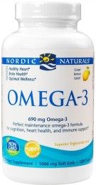 Nordic Naturals Omega-3 cytryna 690 mg (120 kap)