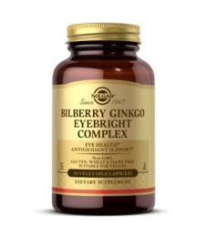 Solgar Bilberry Ginkgo  Eyebright Complex (60kap)