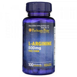 Puritan's Pride L-Arginina 500 mg  (100 kap)