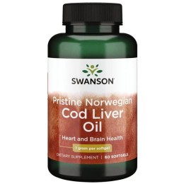 Swanson Norwegian Cod Liver Oil (60softgels)