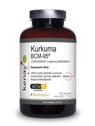 Kenay Kurkuma BCM-95® (CURCUGREEN®) z piperyną (BIOPERINE®) (300 kap)