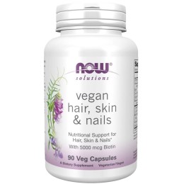 Now Foods Hair Skin i Nails Vegan (90 kap)