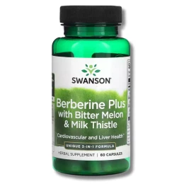 Swanson Berberine Plus & Bitter melon & Milk thistle (60kap) 
