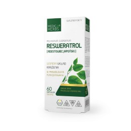 Medica Herbs Resweratrol (Rdestowiec Japoński) 500mg (60kap)