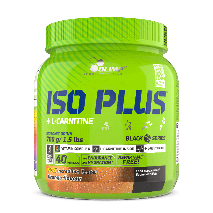 Изотоник в порошке Olimp Iso Plus Powder, углеводы и электролиты, вкус апельсин, 700 г