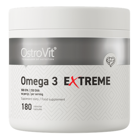 Омега-3 OstroVit Omega 3 Extreme, EPA 500 мг и DHA 250 мг, 180 мягких капсул