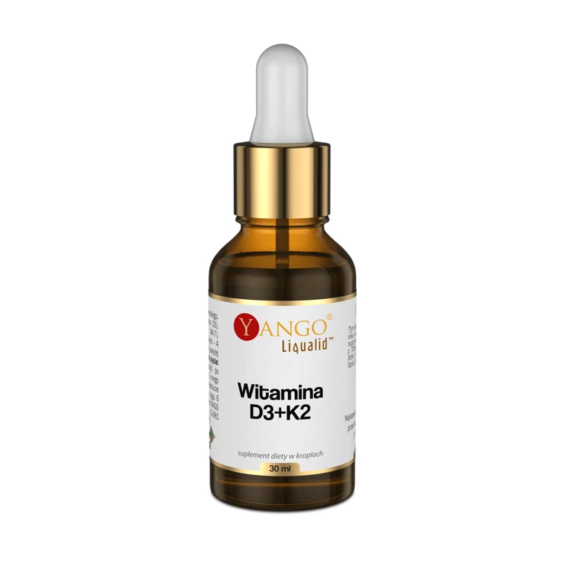 Витамины D3 и K2 Yango Liqualid, D3 2000 МЕ, K2 MK-7, капли, 30 мл