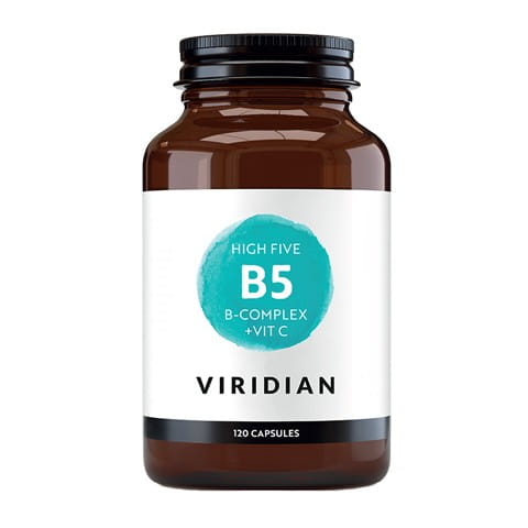 Витамины группы B Viridian B-Complex High Five с витамином C, 120 капсул