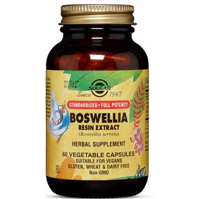 Босвеллия Solgar Boswellia Resin Extract, экстракт смолы, 60 капсул