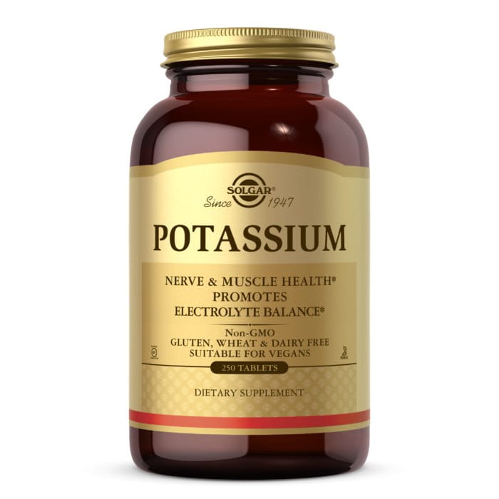 Калий Solgar Potassium 99 мг, глюконат калия, 250 таблеток