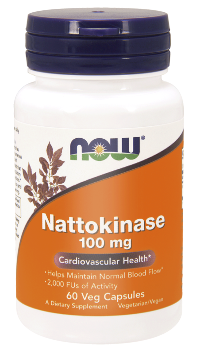 Наттокиназа NOW Foods 100 мг, 2000 FU, для кровеносной системы, капсулы