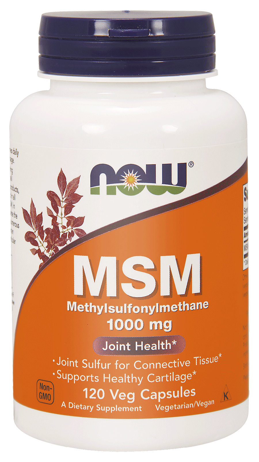 MSM NOW Foods 1000 мг, метилсульфонилметан, для суставов и кожи, 240 капсул