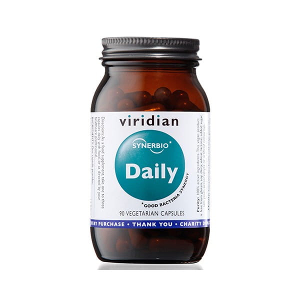 Пробиотик Viridian Daily Synbiotic, с пребиотиками, 90 капсул