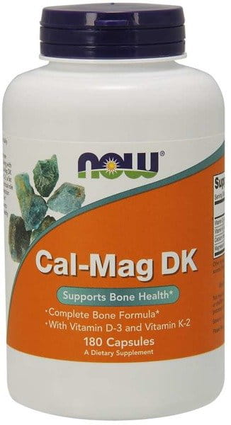 Кальций и магний NOW Cal-Mag DK, с витаминами D3 и K2, 180 капсул