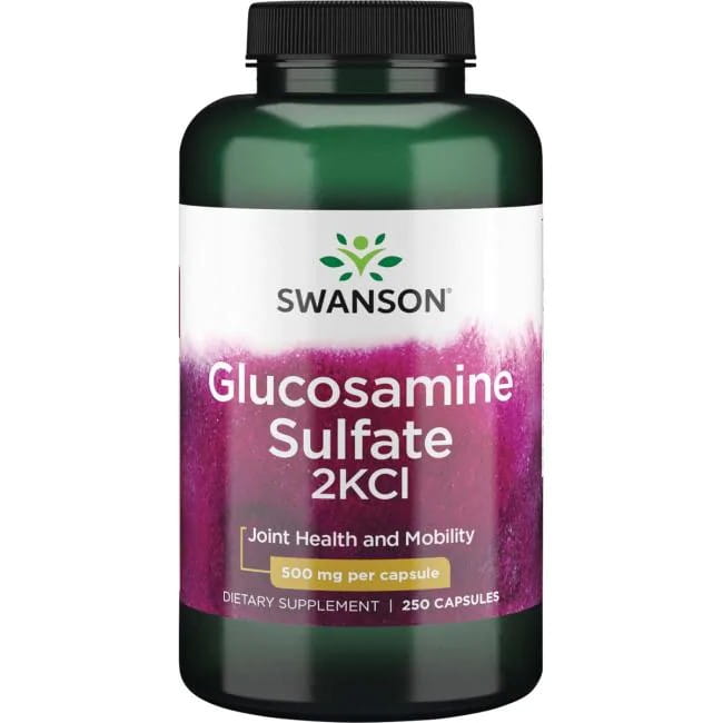Глюкозамин Swanson Glucosamine Sulfate 2KCl 500 мг, 250 капсул