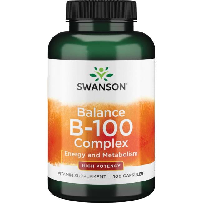 Витамины группы B Swanson Balance B-100, капсулы