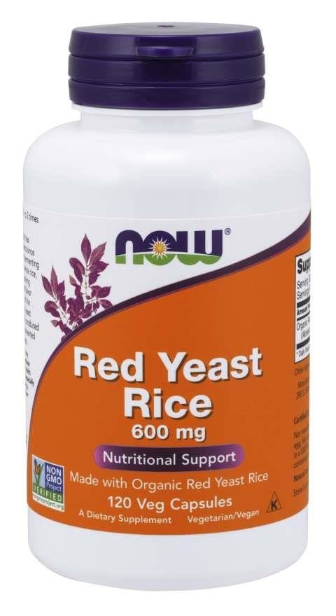 Красный дрожжевой рис NOW Red Yeast Rice 600 мг, 120 капсул