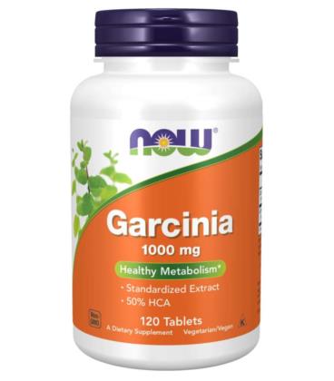Экстракт гарцинии NOW Garcinia 1000 мг, 120 таблеток