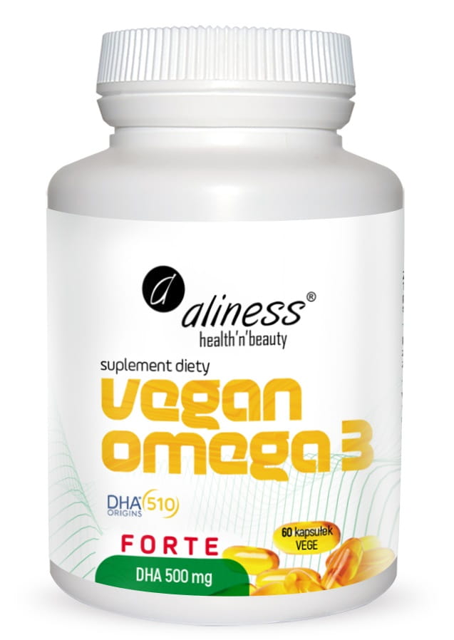 Омега-3 DHA Aliness Omega 3 Forte 500 мг, из микроводорослей, мягкие капсулы