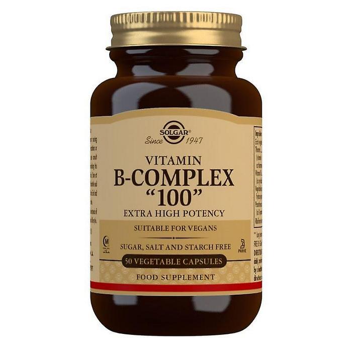 Витамины группы B Solgar B-Complex 100, растительные капсулы, 50 капсул
