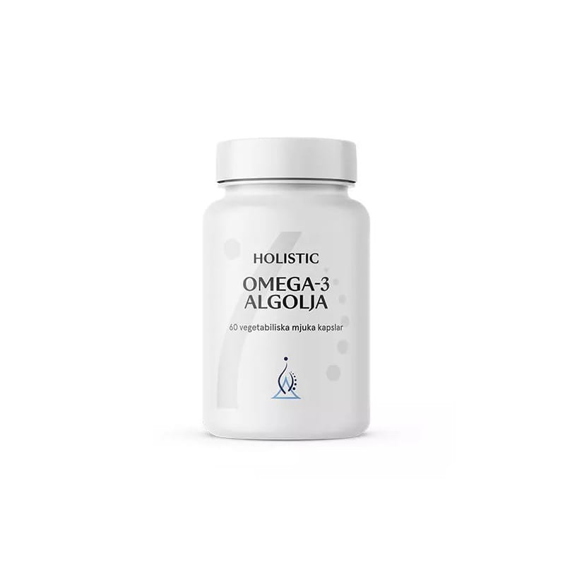 Омега-3 Holistic Omega-3 Algolja, из водорослей, DHA и EPA, капсулы