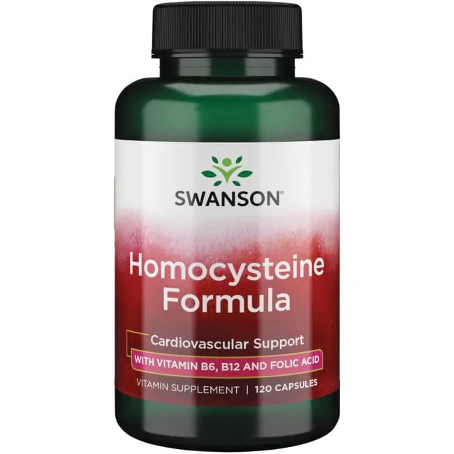 Комплекс Swanson Homocysteine Formula, витамины B6, B12 и фолиевая кислота, 120 капсул