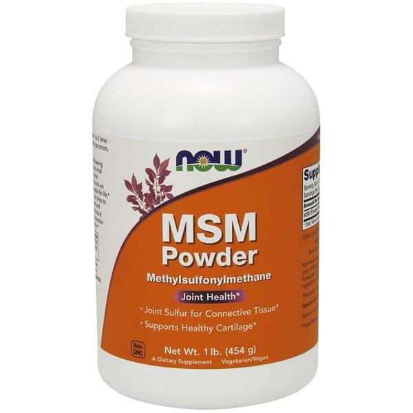 МСМ в порошке NOW Foods MSM, метилсульфонилметан, 454 г