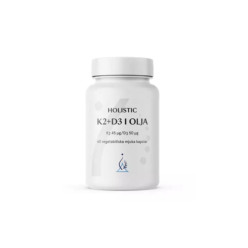 Витамин K2 и D3 Holistic K2+D3, на кокосовом масле, капсулы