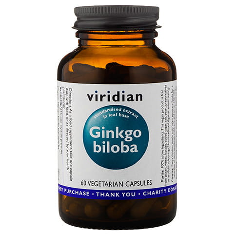 Гинкго билоба Viridian Ginkgo Biloba Extract, экстракт, 60 капсул