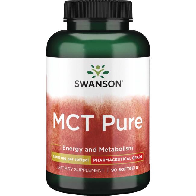 Масло MCT Swanson MCT Pure, из кокосового масла, 90 капсул