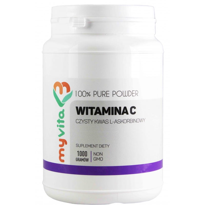 Витамин C MyVita 100% Pure Powder, L-аскорбиновая кислота, порошок, 1000 г