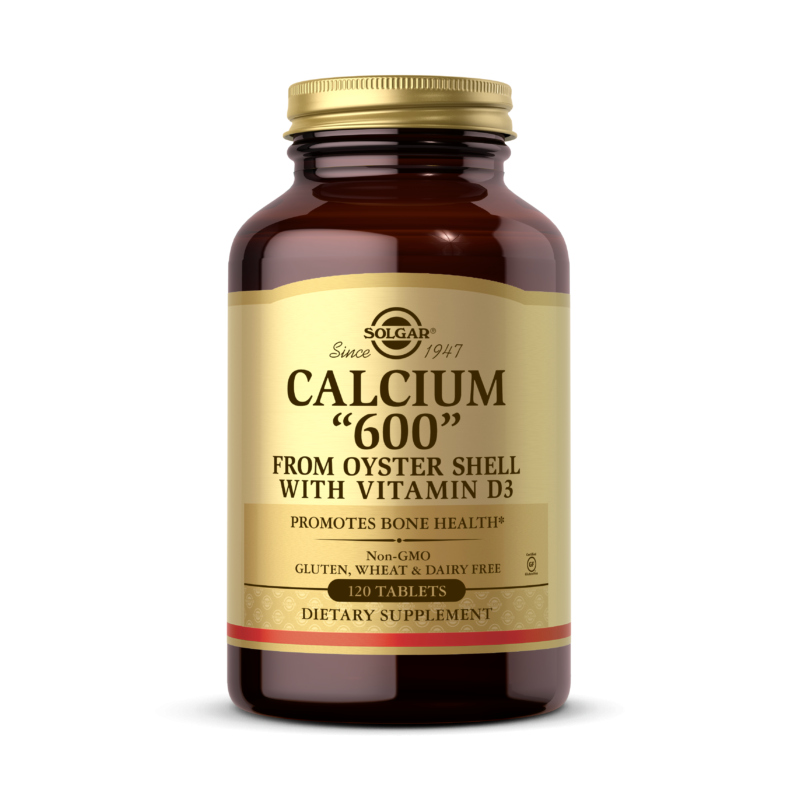 Кальций Solgar Calcium 600, с витамином D3, 120 таблеток