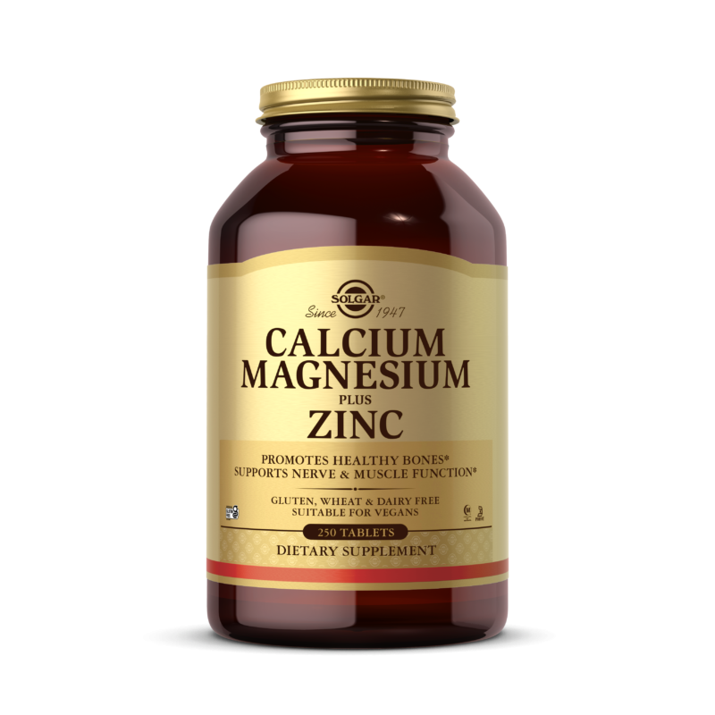 Кальций, магний и цинк Solgar Calcium Magnesium plus Zinc, 250 таблеток