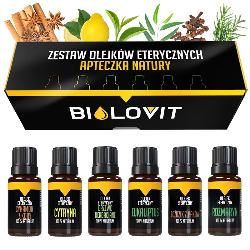 Набор эфирных масел Bilovit Аптечка природы, 6 флаконов по 10 мл