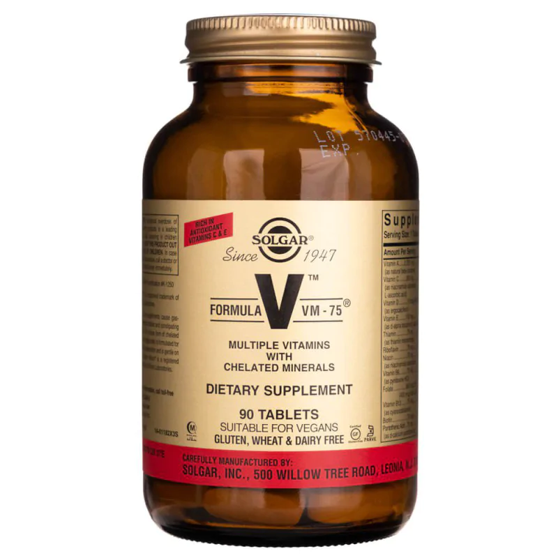 Мультивитамины Solgar Formula VM-75, 90 таблеток