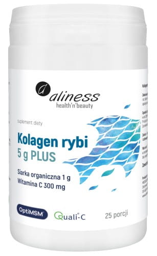 Коллаген рыбий Aliness 5 г, с MSM OptiMSM и витамином C, порошок, 25 порций